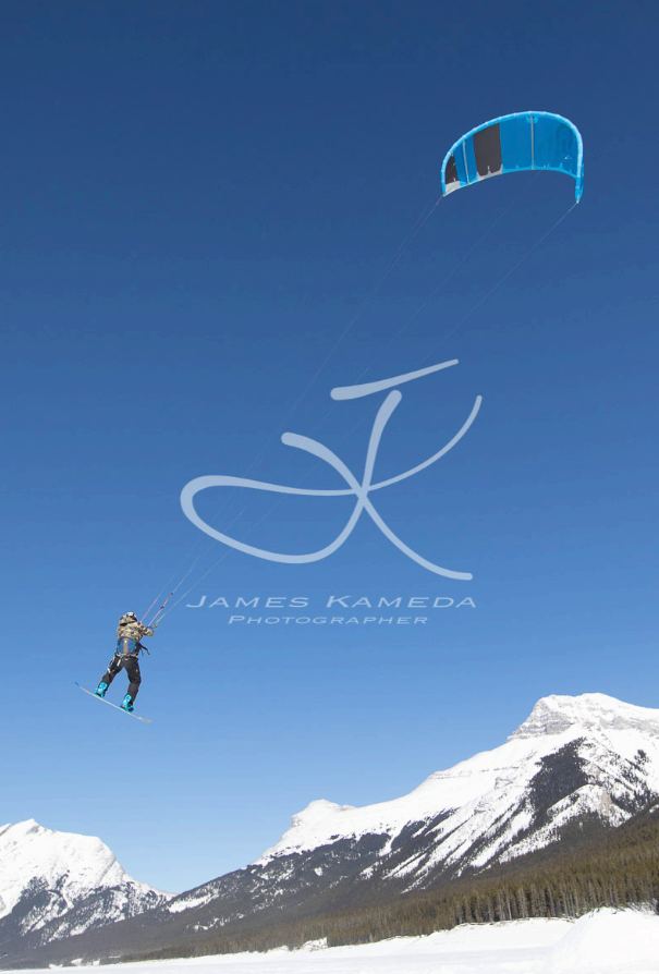 Kiteboarding Spray Lakes, Alberta Canada | Eleveight RS | Snowkiting
